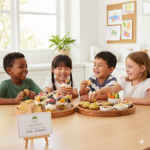 小朋友：「老師準備的點心好好吃喔!」